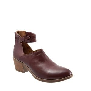 Bueno Carly Bootie in Merlot Leather Size 39 US 8.5